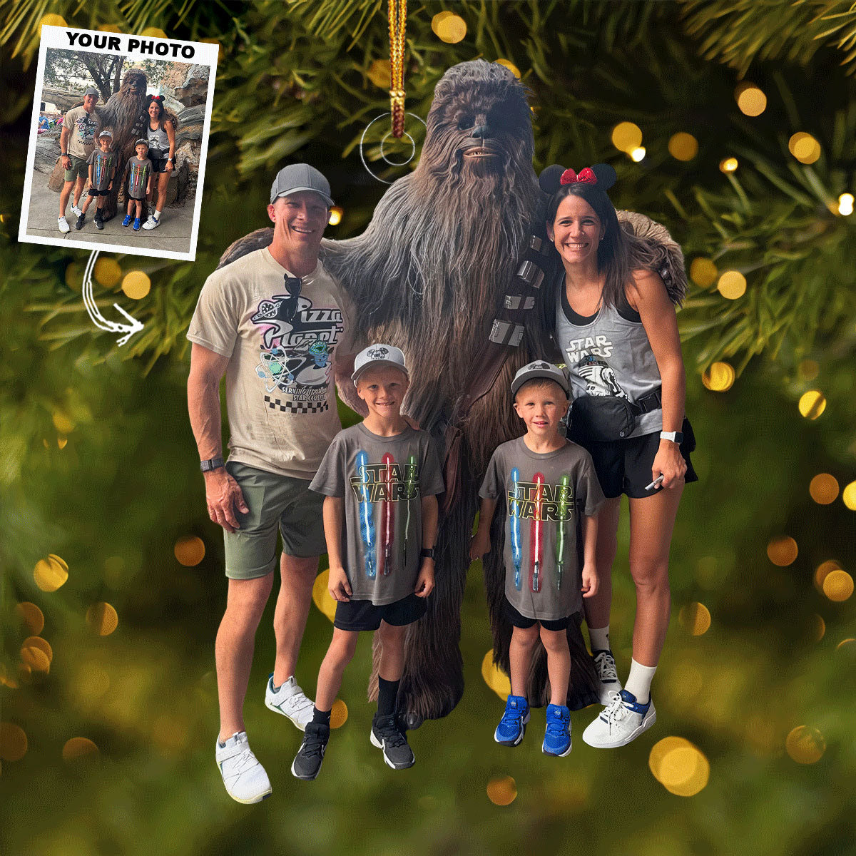 Wild Celebration Personalized Photo Mica Ornament Gift For Family Family Members