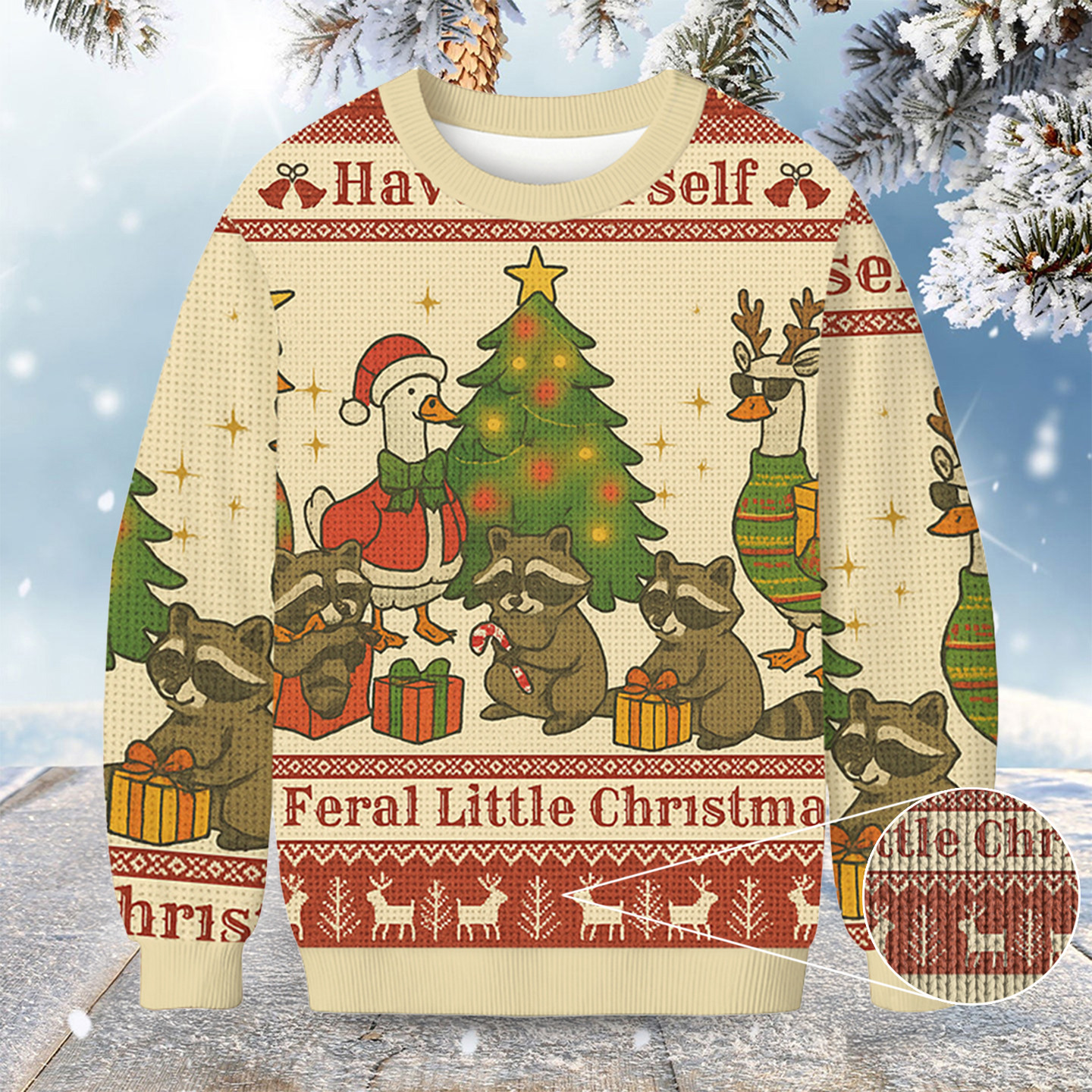 Wild Holiday Animal Party Christmas Ugly Sweater Funny Christmas Jumper Cool Xmas Gifts