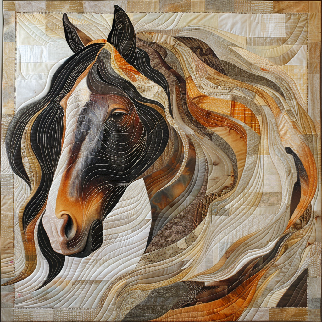 Wild Horse Whisper Quilted Blanket Equine Gifts For Horse Lovers
