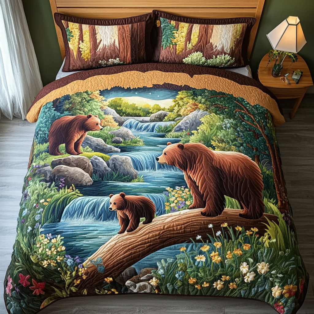 Wild Journey Quilted Bedding Set Best Comforter Sets Gifts For Wild Animal Lovers