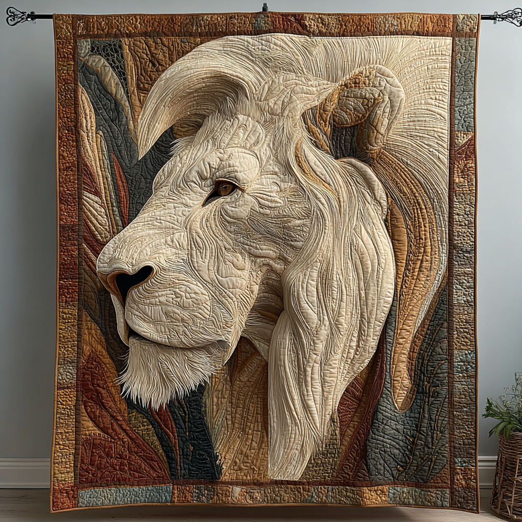 Wild Lion Quilted Blanket Winter Decor Blanket Gifts For Chicken Farmers
