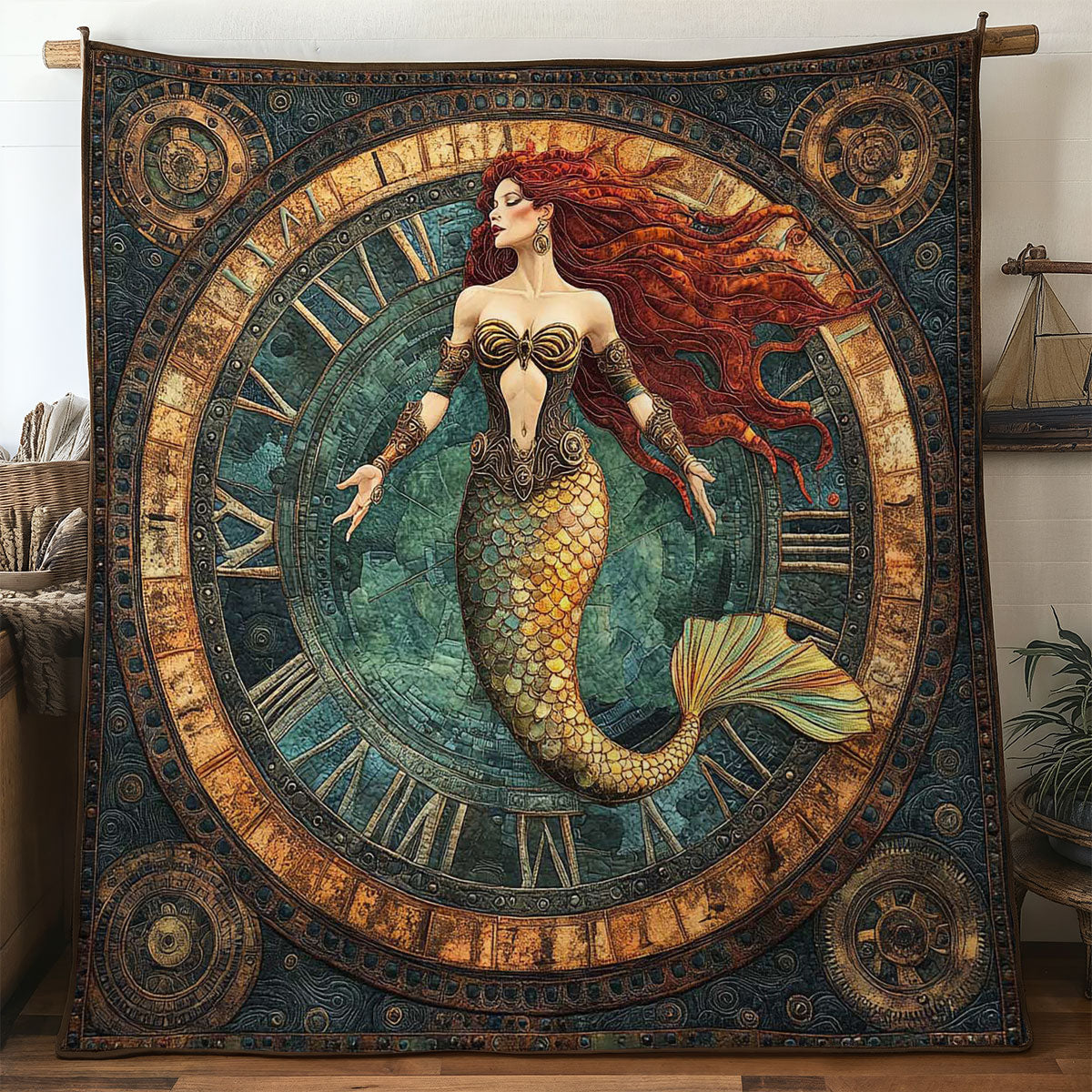 Wild Mermaid Quilted Blanket Best Throw Blanket Best Gifts For Daughter In Law