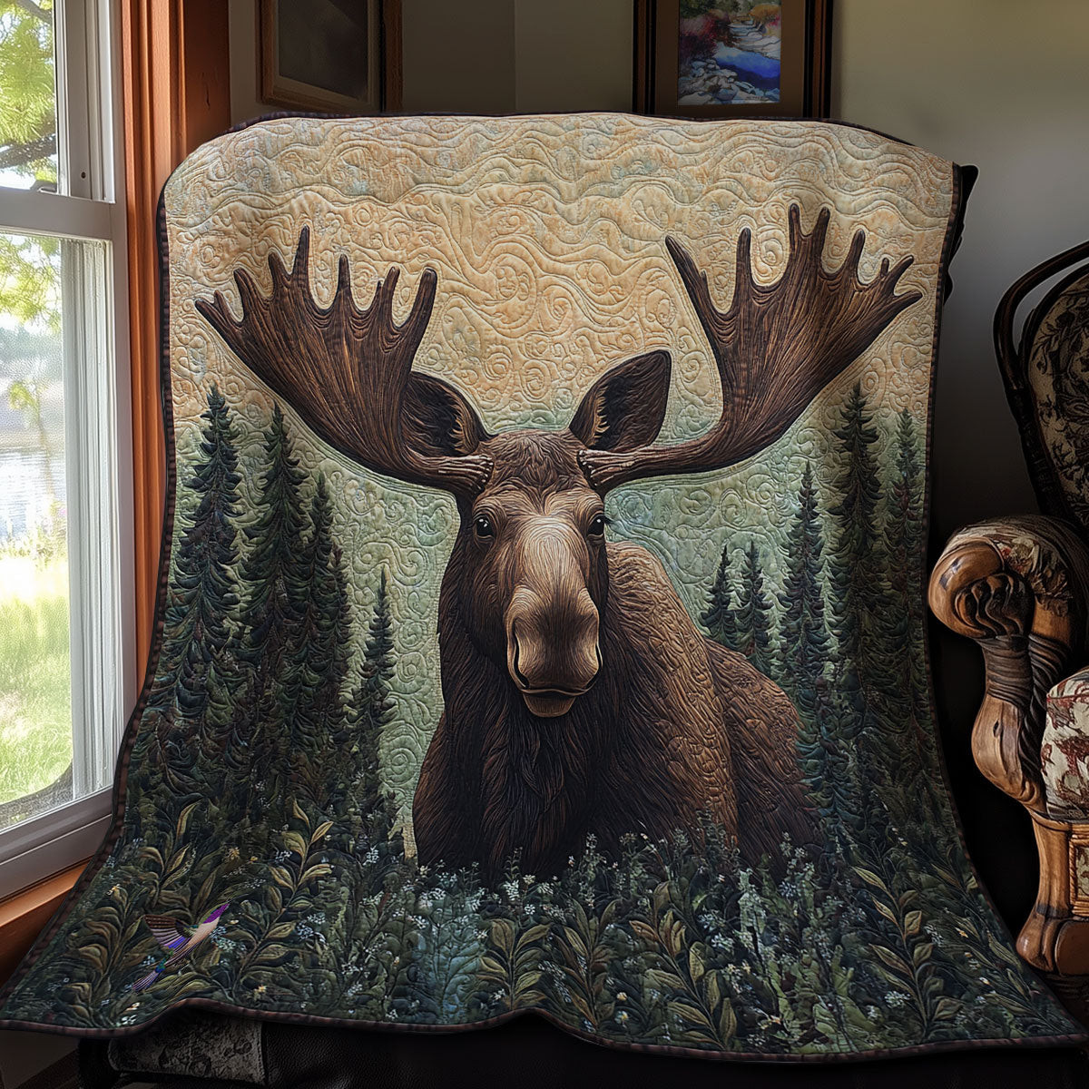 Wild Moose Quilt Blanket Mothers Day Blanket Gifts For Mother In Law
