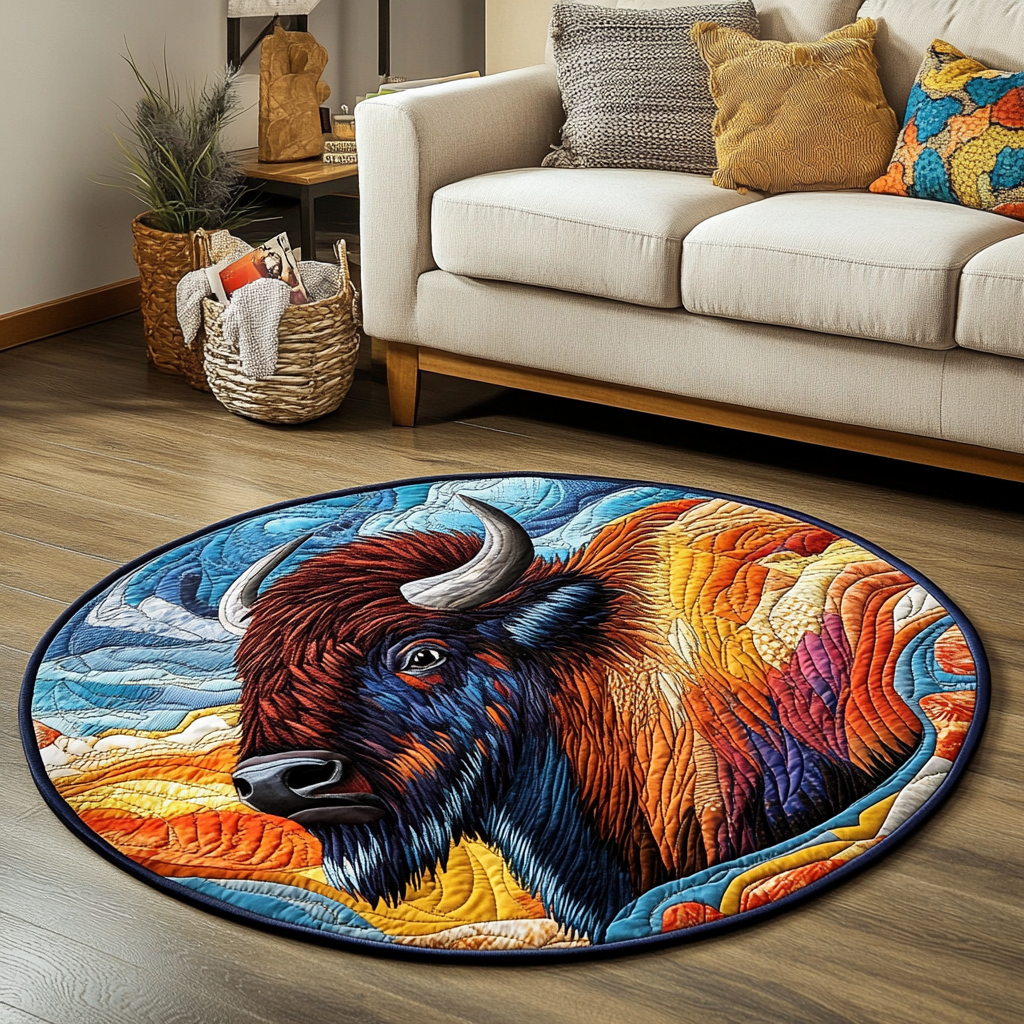 Wild Roamer Quilted Round Mat Entryway Design Ideas Christmas Gifts For A Farmer Dad