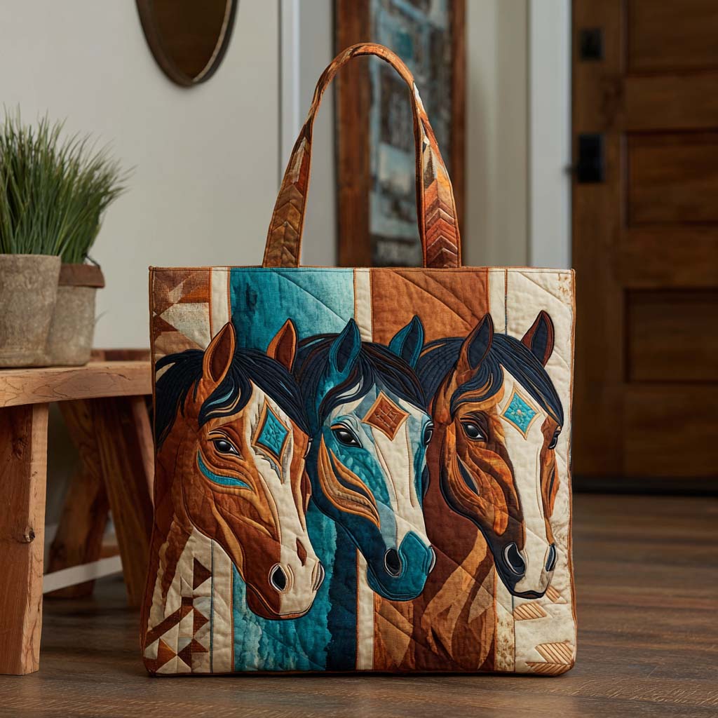 Wild Soul Quilted Tote Bag Native American Gifts For Father's Day