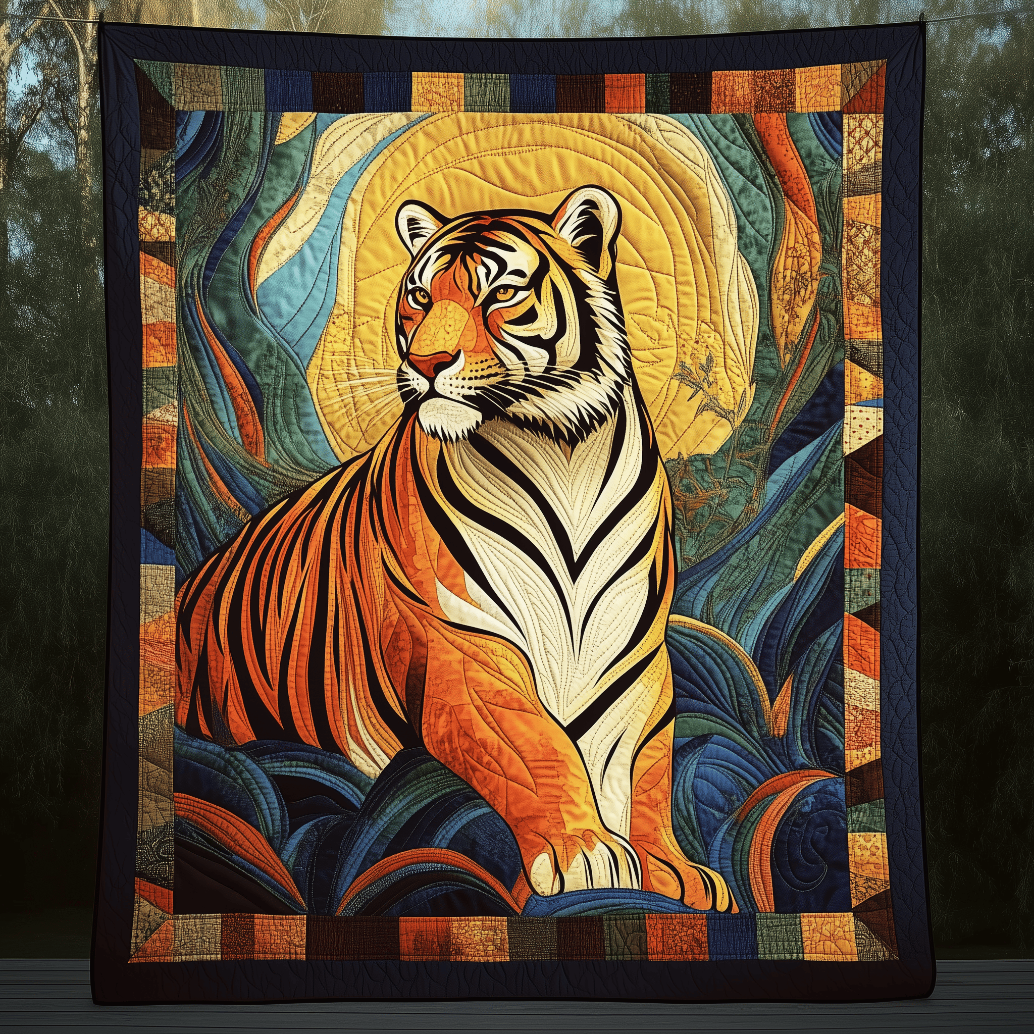 Wild Tiger Quilted Blanket Christmas Throw Blanket Christmas Ideas For Him