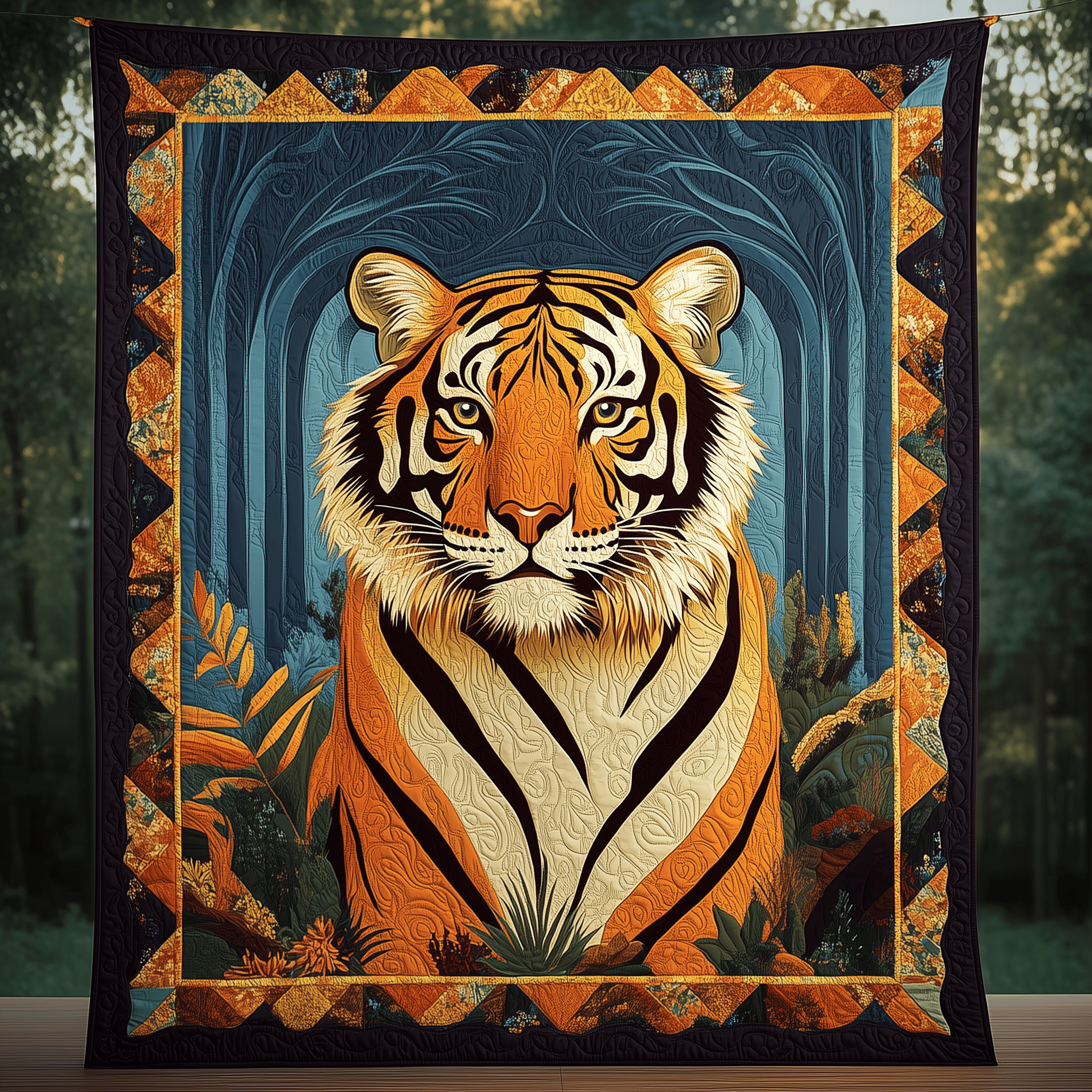 Wild Tiger Quilted Blanket Christmas Throw Blanket Christmas Ideas For Husband