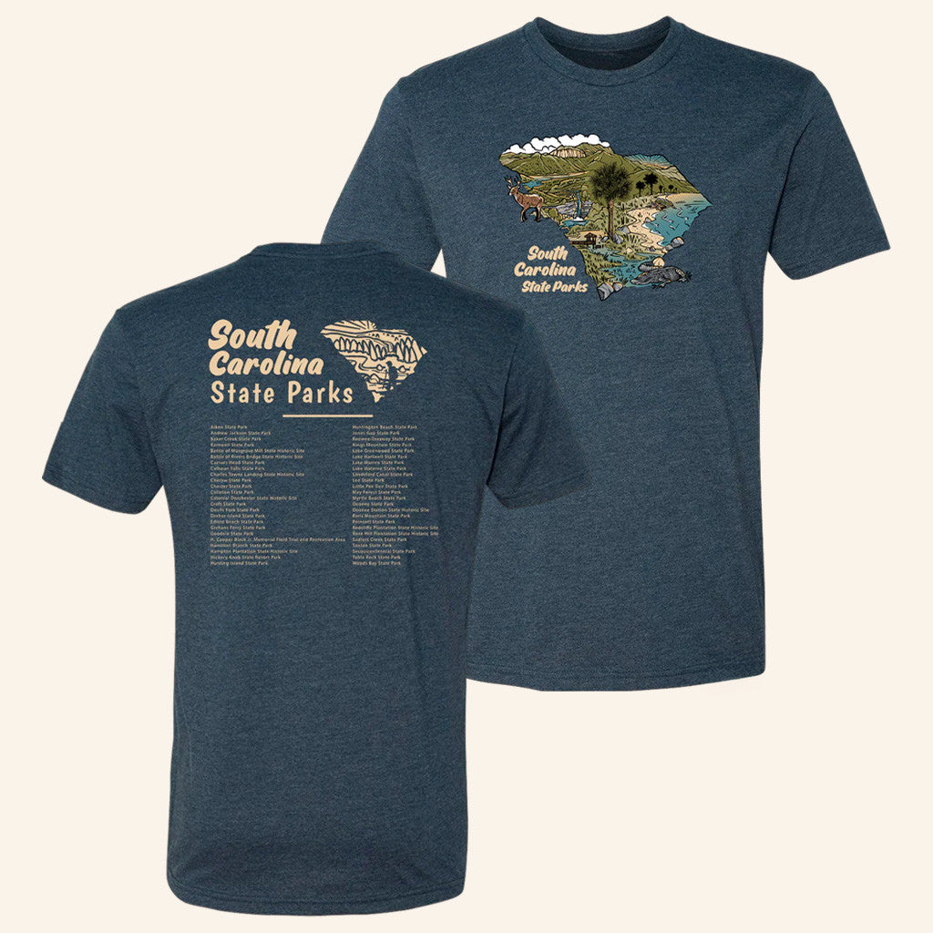 Wild Tribute Merch South Carolina State Parks Sketch T-Shirt Husband Gifts Wild Tribute Merch South Carolina State Parks Sketch T-Shirt Husband Gifts
