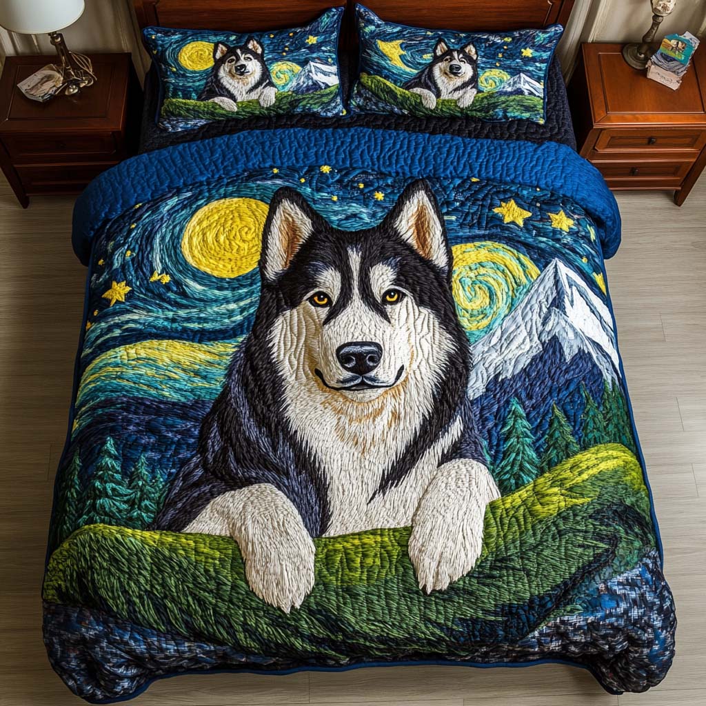 Wild Tundra Quilted Bedding Set Soft Bed Sheet and Pillowcase Set for Relaxing Nights