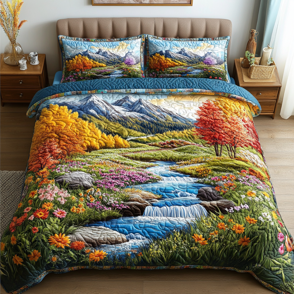 Wild View Quilted Bedding Set Best Comforter Sets Best Gifts For Beach Lovers