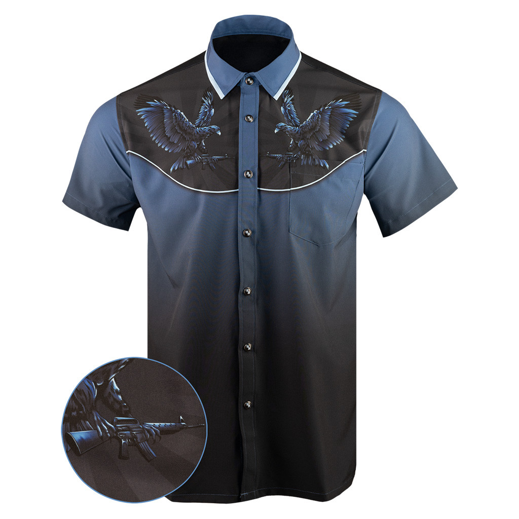 Wild West Button Down Shirt Tactical Hawaiian Shirt Birthday Presents For Dad Wild West Button Down Shirt Tactical Hawaiian Shirt Birthday Presents For Dad