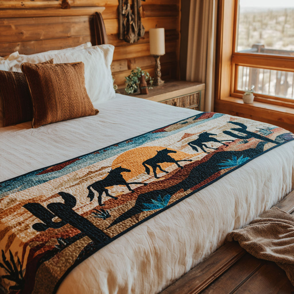 Wild West Soul Quilted Bed Runner Bedroom Decor Ideas Western Gifts For Men