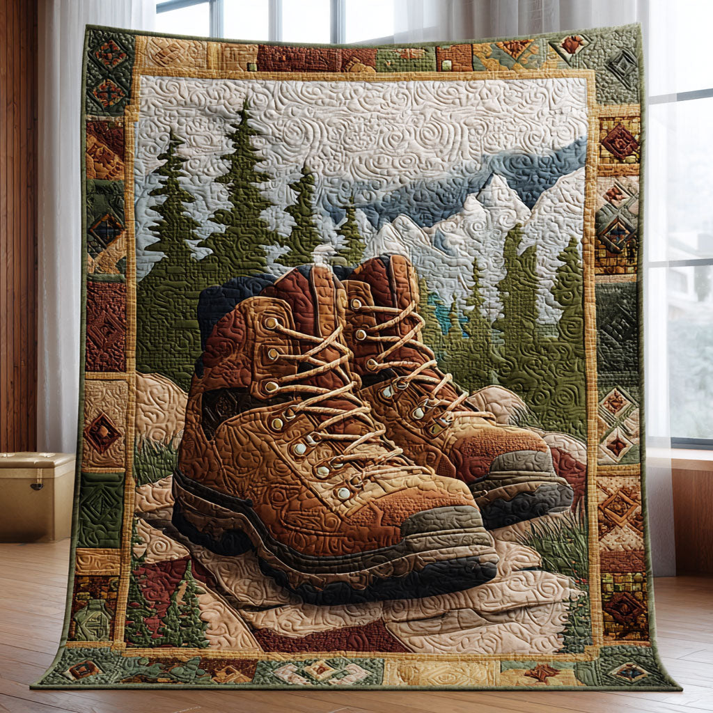 Wilderness Boots Quilt Blanket Best Throw Blanket Cowboys Christmas Gifts