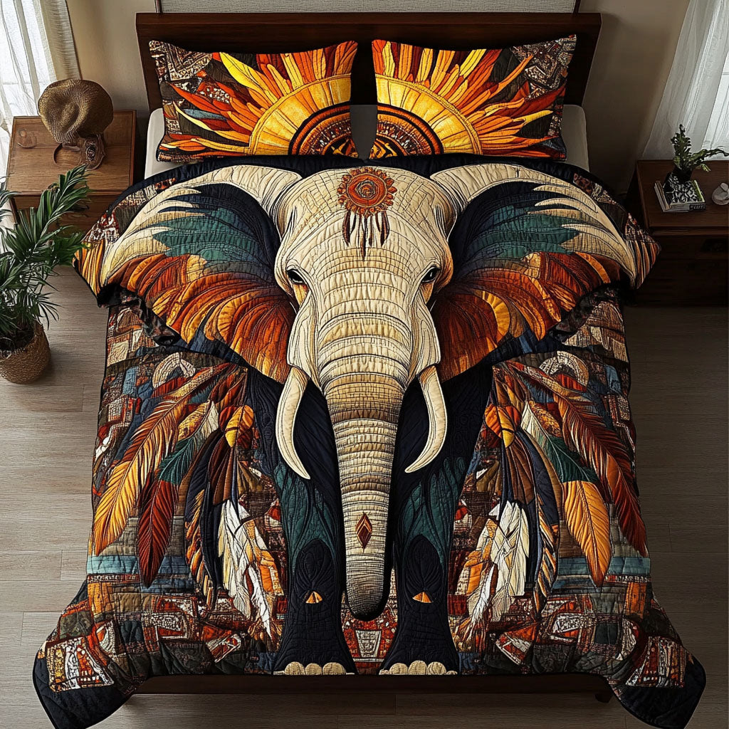 Wilderness Majesty Quilted Bedding Set Christmas Duvet Cover Native American Mom Gift ideas