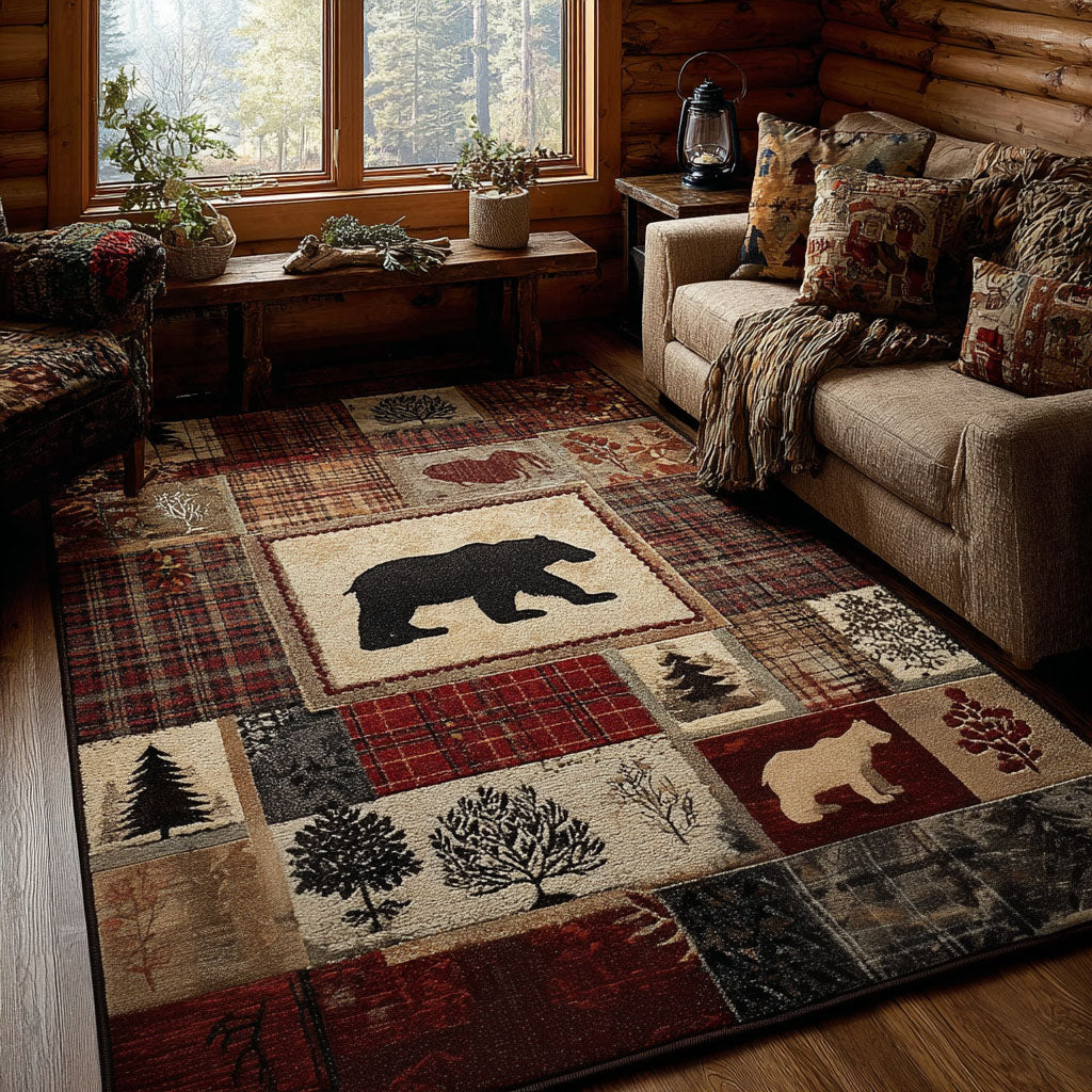 Wilderness Path Area Rug House Decor Items Deer Hunters Gifts For Dad