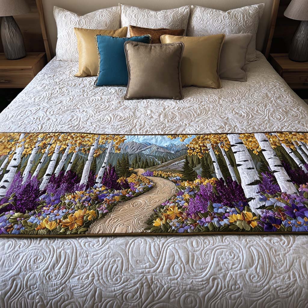 Wildflower Grove Quilted Bed Runner Bedroom Decor Ideas Best Gifts For Wildlife Lovers