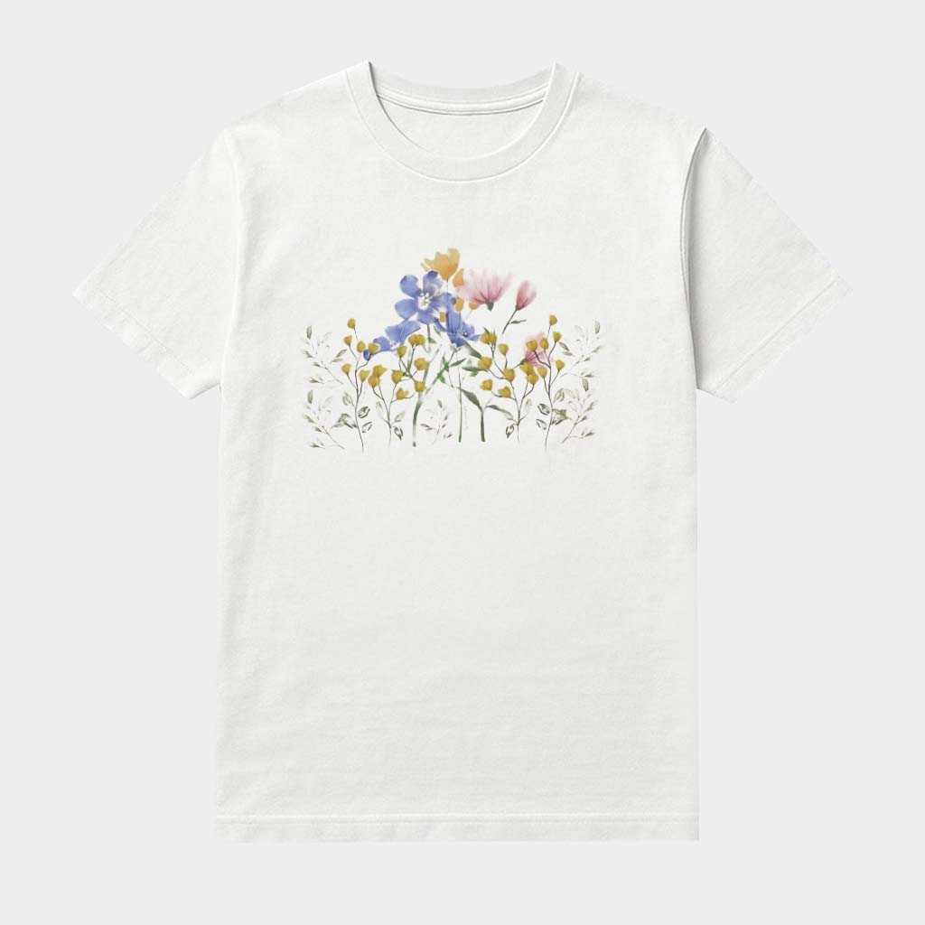 Wildflower Shirt Cottagecore Shirt Botanical Floral Clothing Unique Gifts For Wife-1