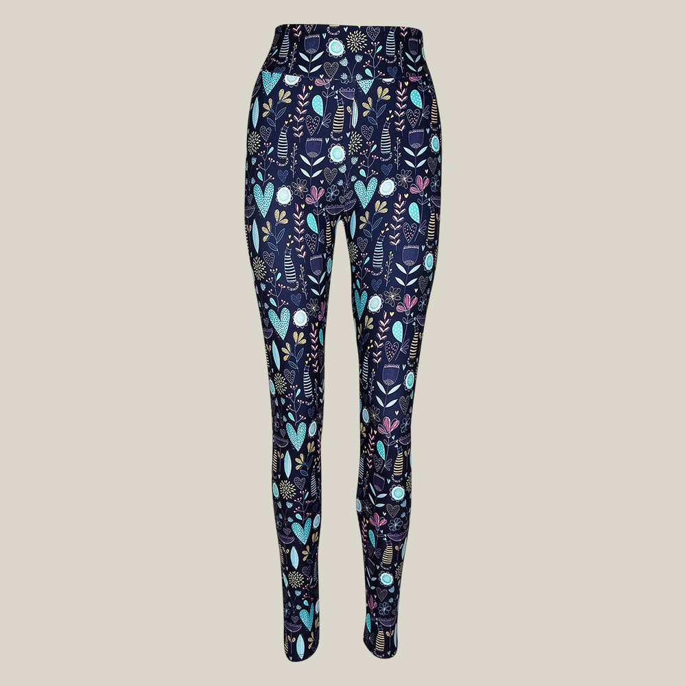 Wildflower Whiskers Leggings Ladies Gym Leggings Great Gifts For Yoga Lovers