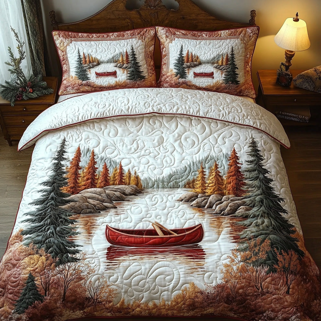 Wildstream Quilted Bedding Set Forest Inspired Bedroom Christmas Presents For Girlfriend