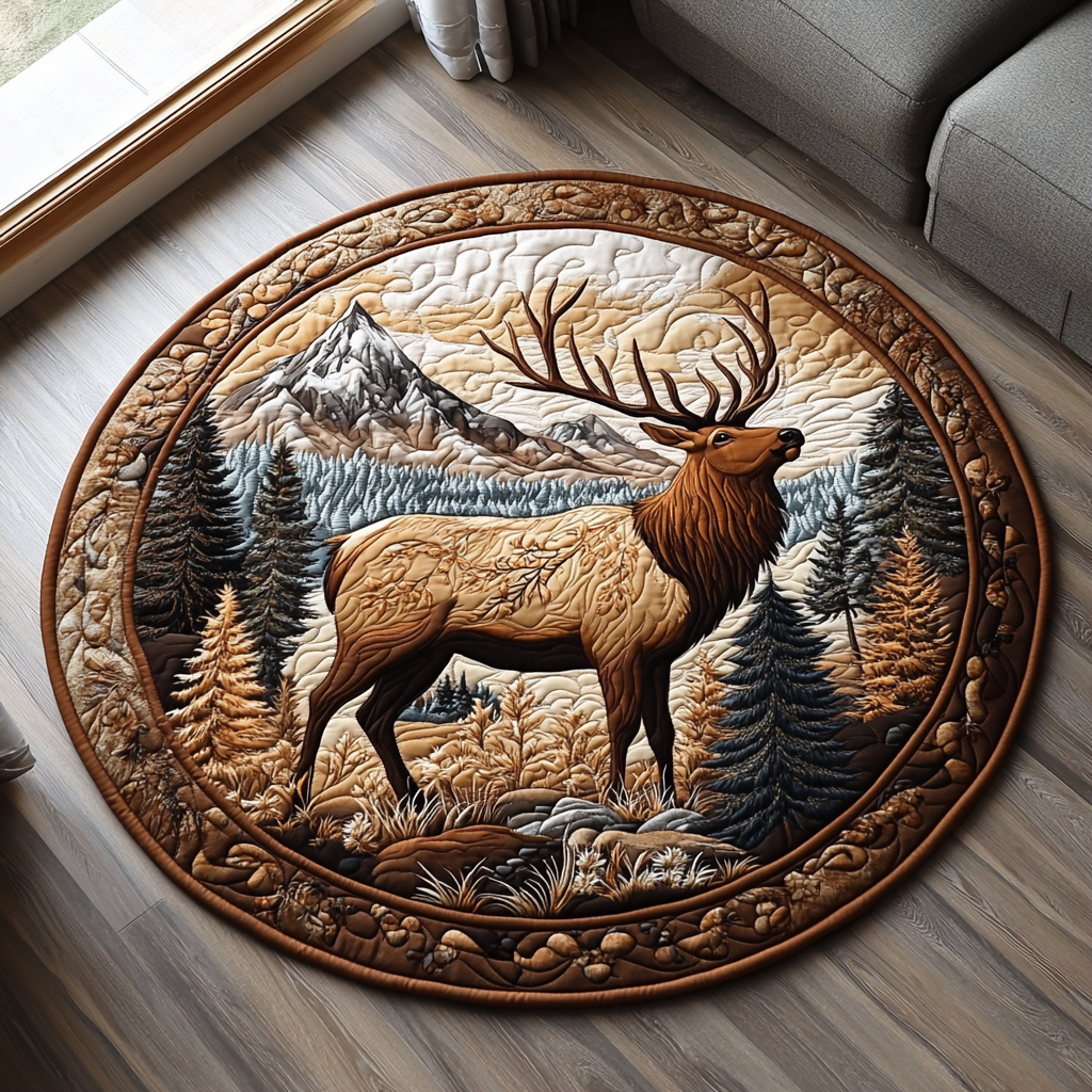 Wildwood Quilted Round Mat Home Entrance Decor Ideas Cute Simple Christmas Tree Decorating Ideas