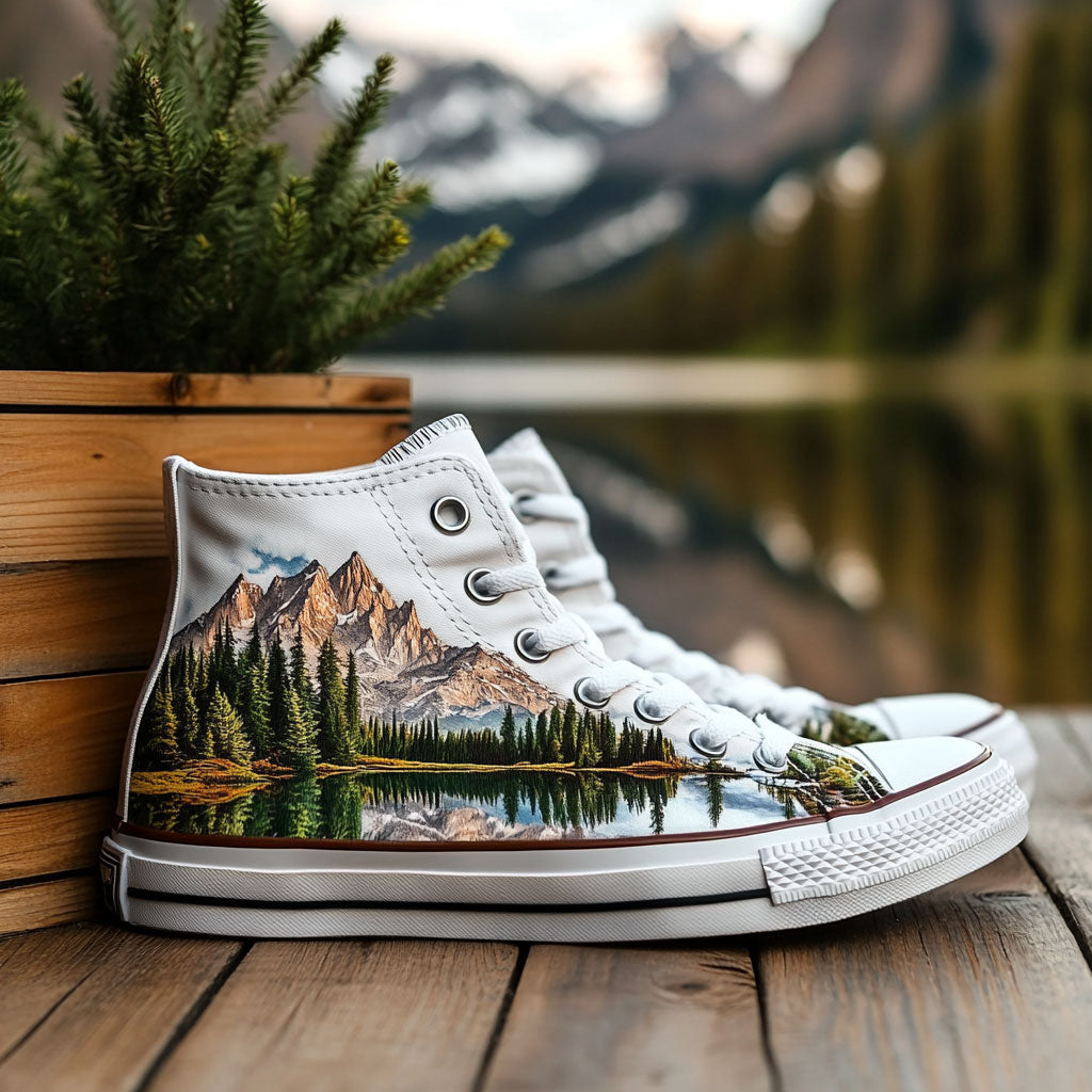 Wildwood Wanderer Canvas High Tops Travel Merch Ready