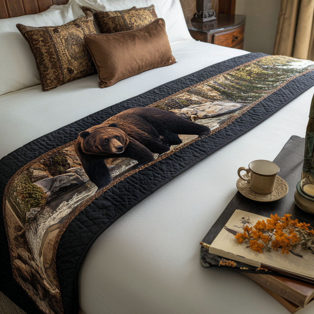 Wildwood Wanderer Quilted Bed Runner Bed Decorations Gift Ideas For Wildlife Lovers