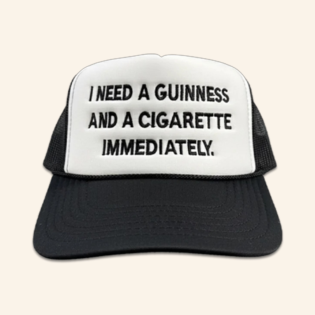 Will Mahony Merch Guinness Embroidered Trucker Hat Best Gifts For Boyfriend