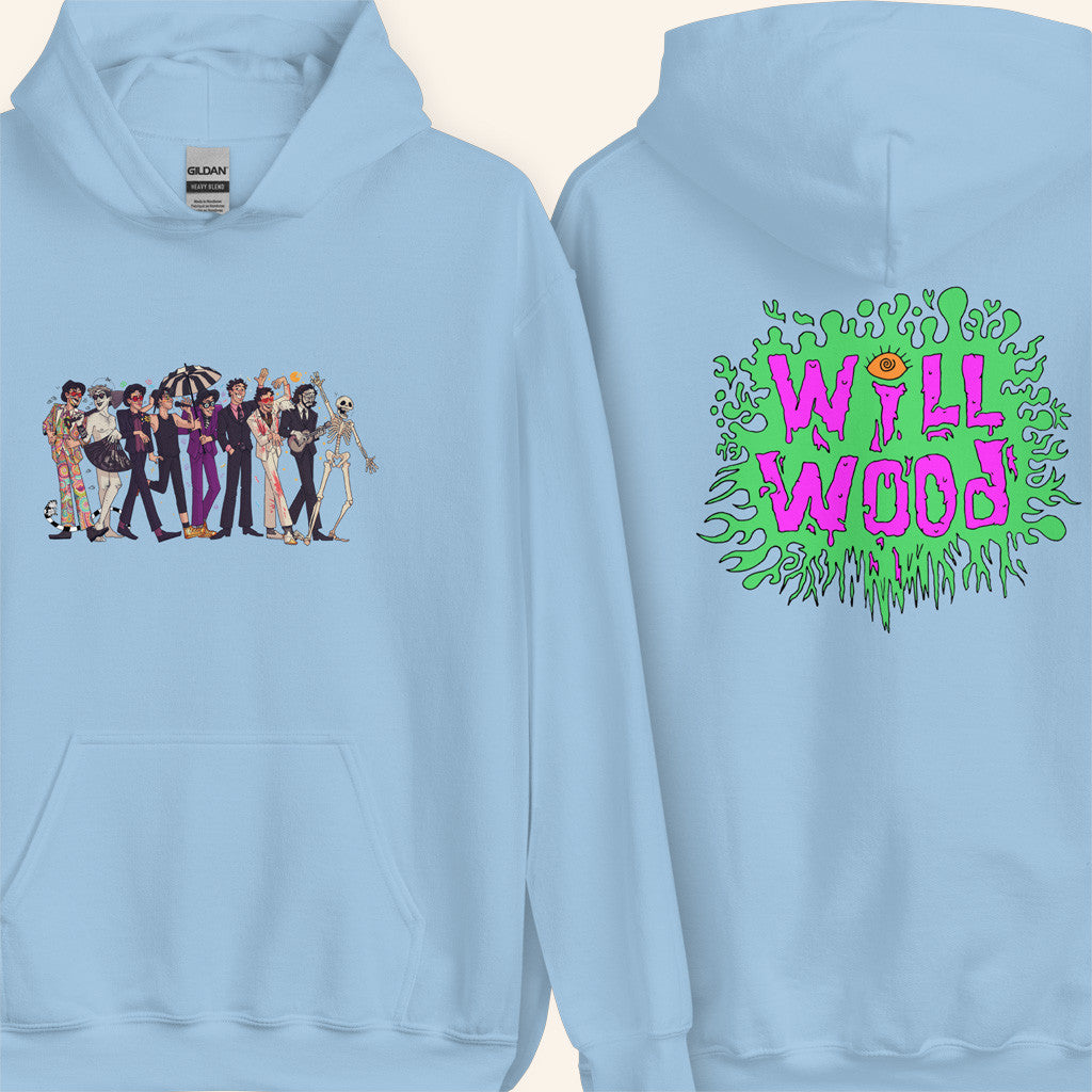 Will Wood Merch Death Of The Author Light Blue Hoodie Gifts For Besties Will Wood Merch Death Of The Author Light Blue Hoodie Gifts For Besties