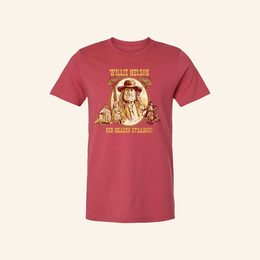 Willie Nelson Merch Willie Nelson Red Headed Stranger T-Shirt Gifts For Dad