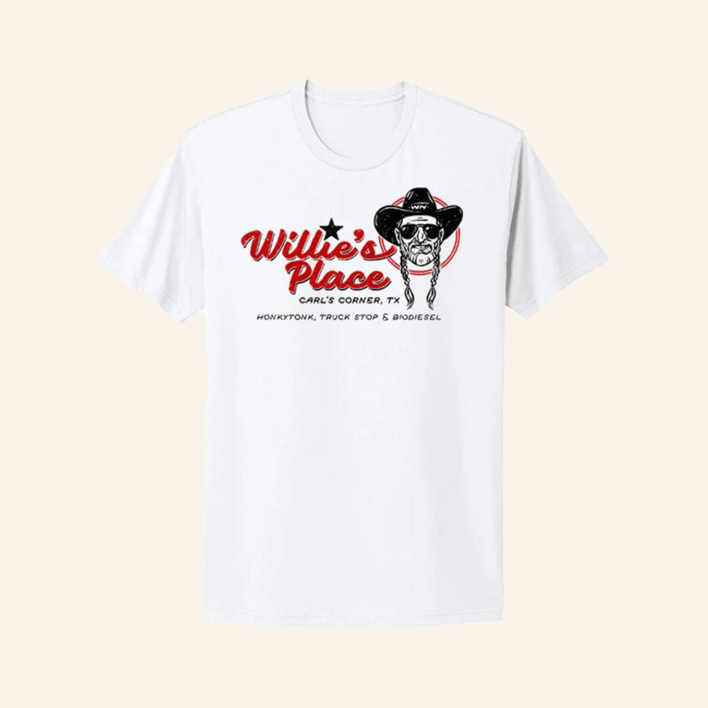 Willie Nelson Merch Willie's Place T-Shirt Gifts For Dad Willie Nelson Merch Willie's Place T-Shirt Gifts For Dad