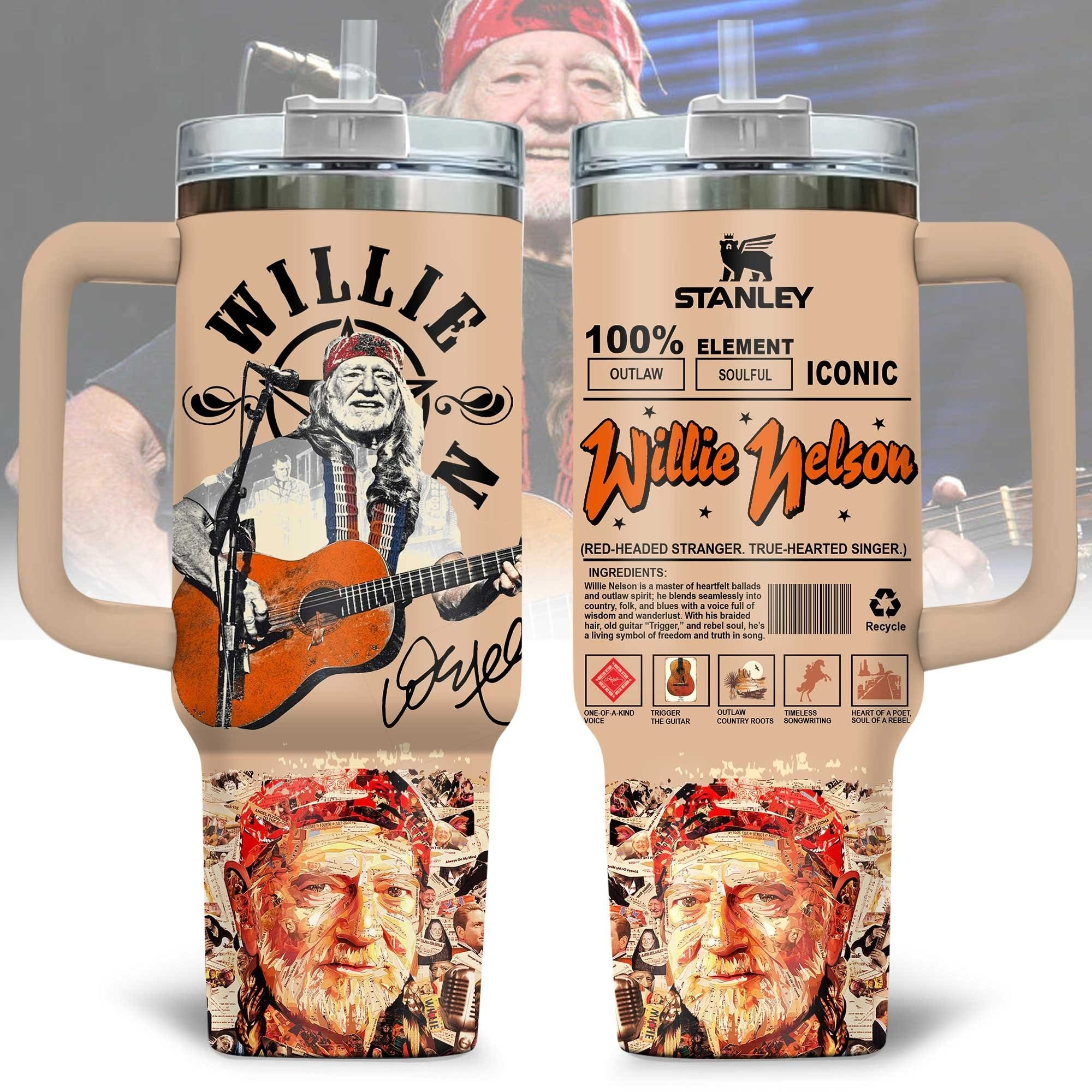 Willie Nelson Tumbler Merchandise Gifts For Willie Nelson Fan Country Music Lovers