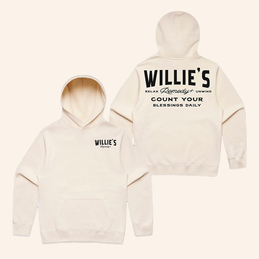 Willie's Remedy Merch Count Your Blessings Hoodie Good Gifts For Mom