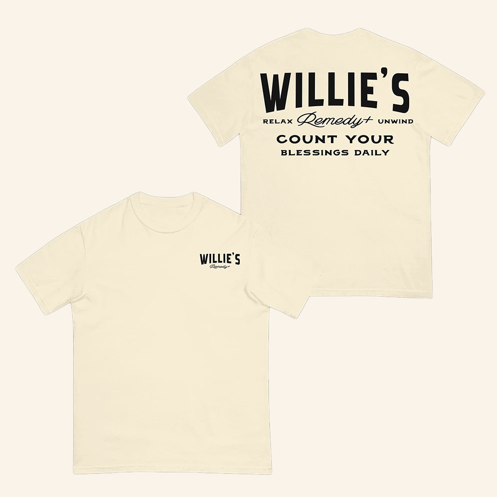 Willie's Remedy Merch Count Your Blessings T-Shirt Great Gifts For Her