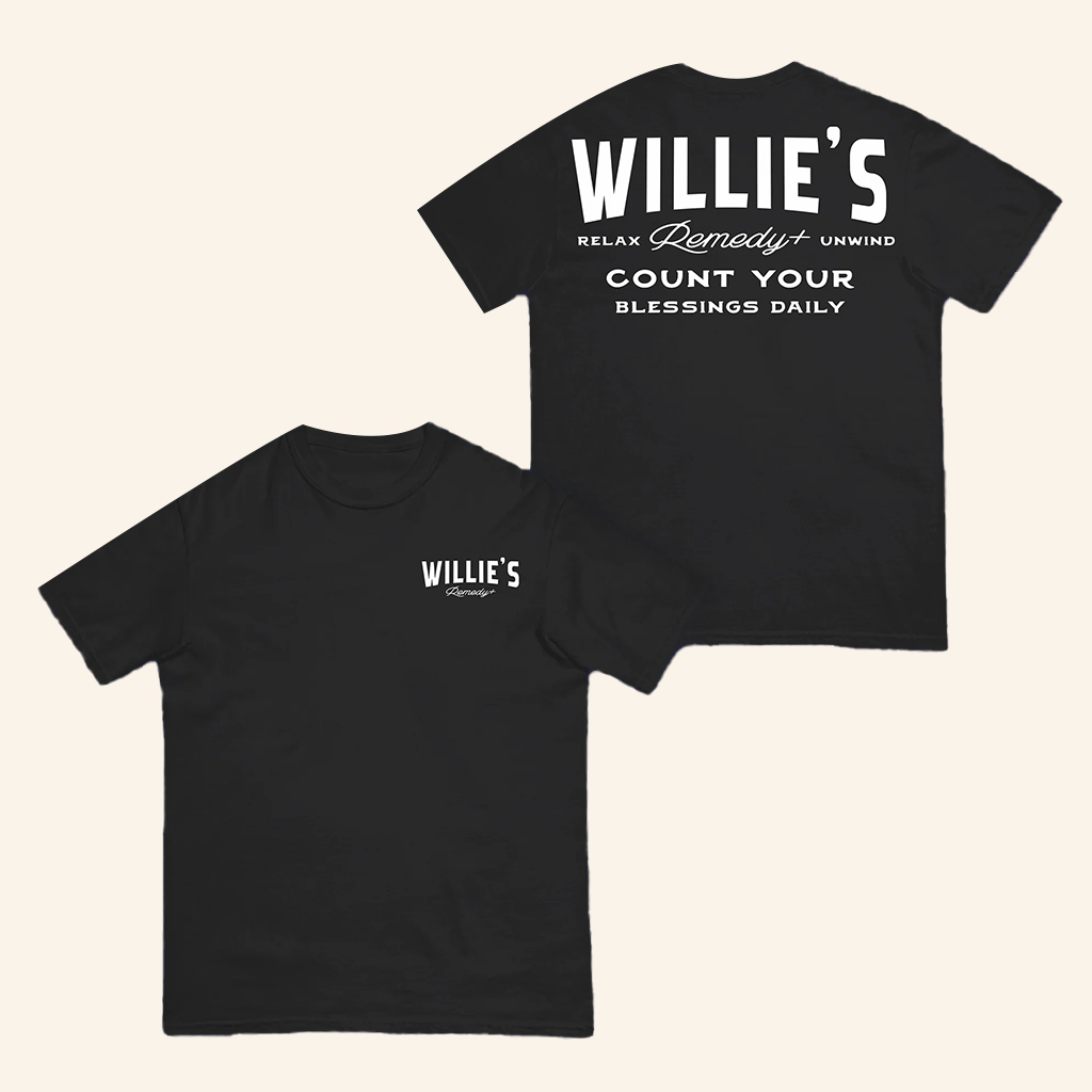 Willie's Remedy Merch Count Your Blessings T-Shirt Unique Gift For Boyfriend