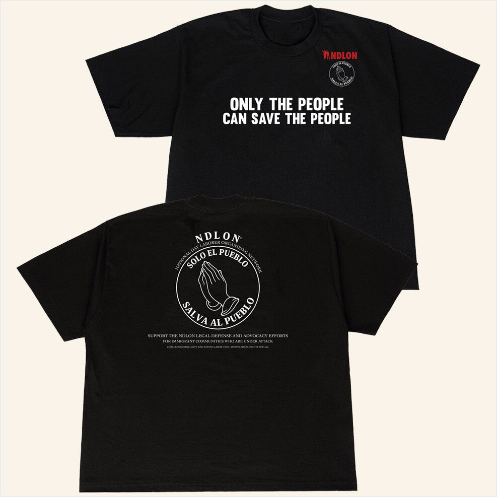 Willy Chavarria Merch Solo El Pueblo Salva Al Pueblo T-Shirt Black Gifts For Dad Gifts For Fans