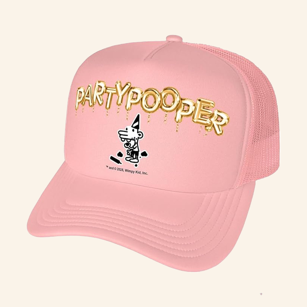 Wimpy Kid Merch Partypooper Trucker Hat Great Gifts For Daughter