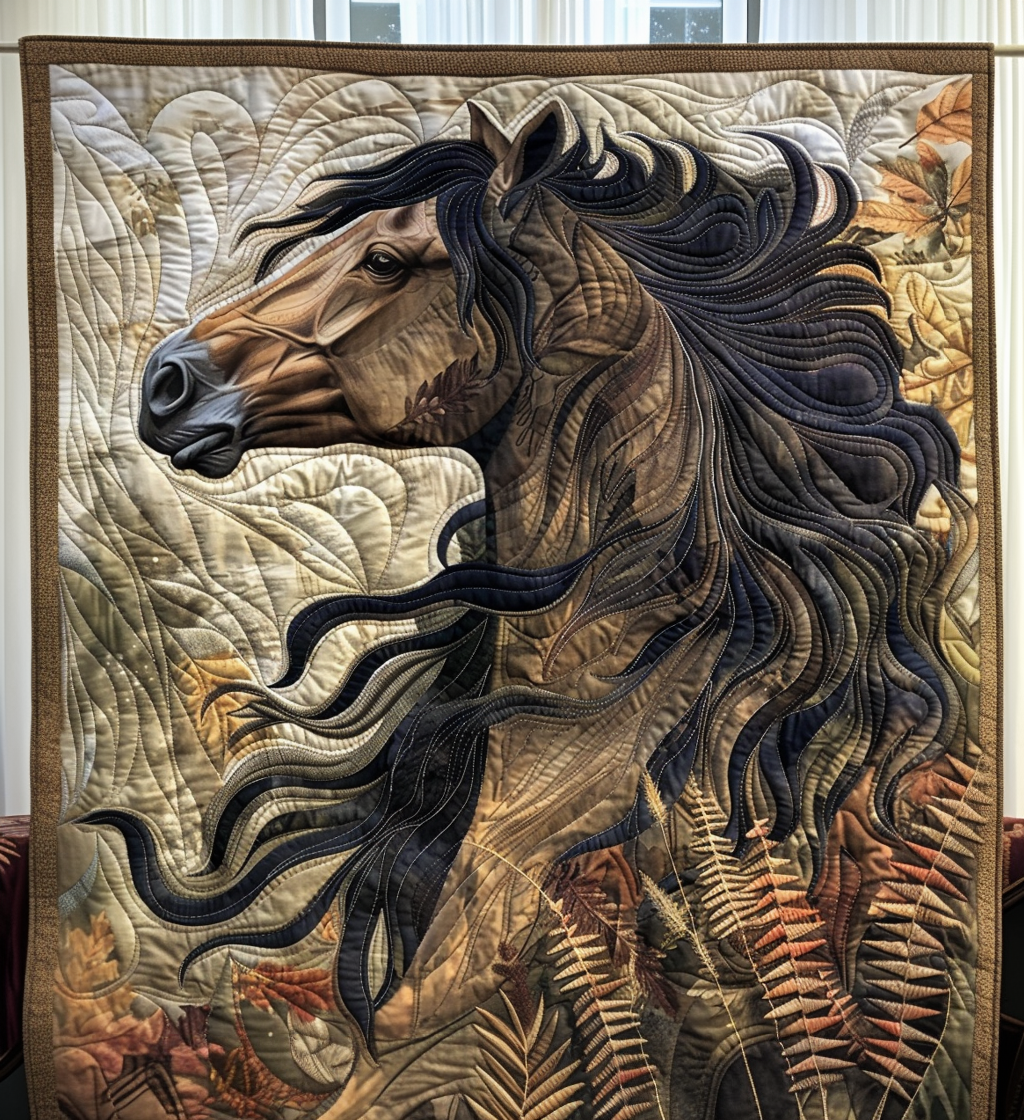 Wind Whisperer Quilted Blanket Equine Gifts For Horse Lovers