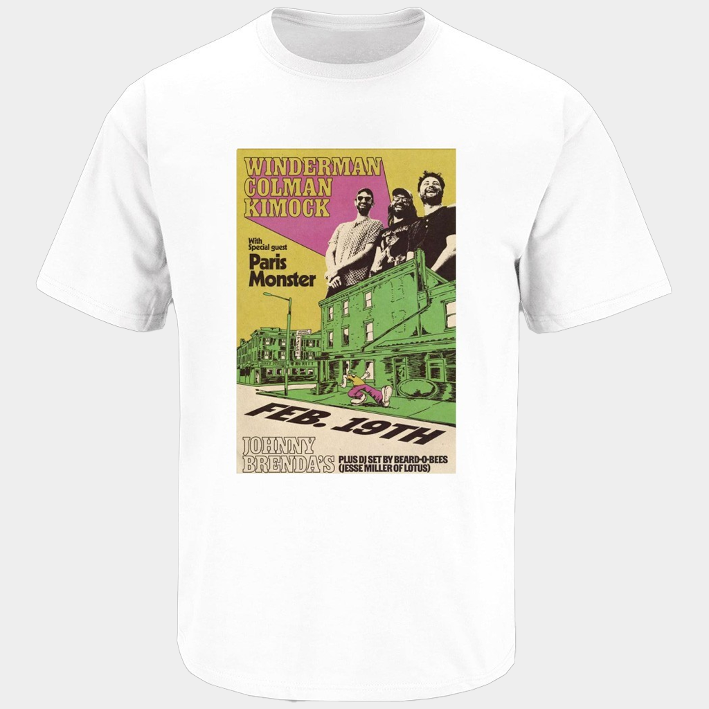 Winderman Colman And Kimock Feb 19 2026 At Johnny Brenda's Show T-Shirt Fan Merch Gifts Winderman Colman And Kimock Feb 19 2026 At Johnny Brenda's Show T-Shirt Fan Merch Gifts