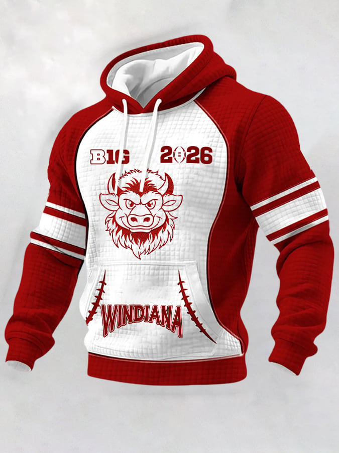 Windiana Big 2026 Football Hoodie Indiana Hoosiers Apparel Gift Ideas For Husband