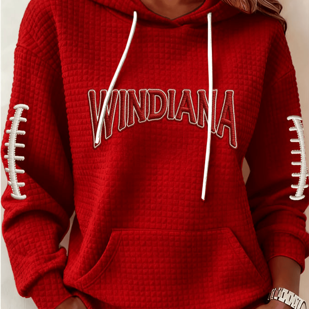 Windiana Indiana Hoosiers Football Hoodie Indiana Hoosiers Apparel Gift For Her