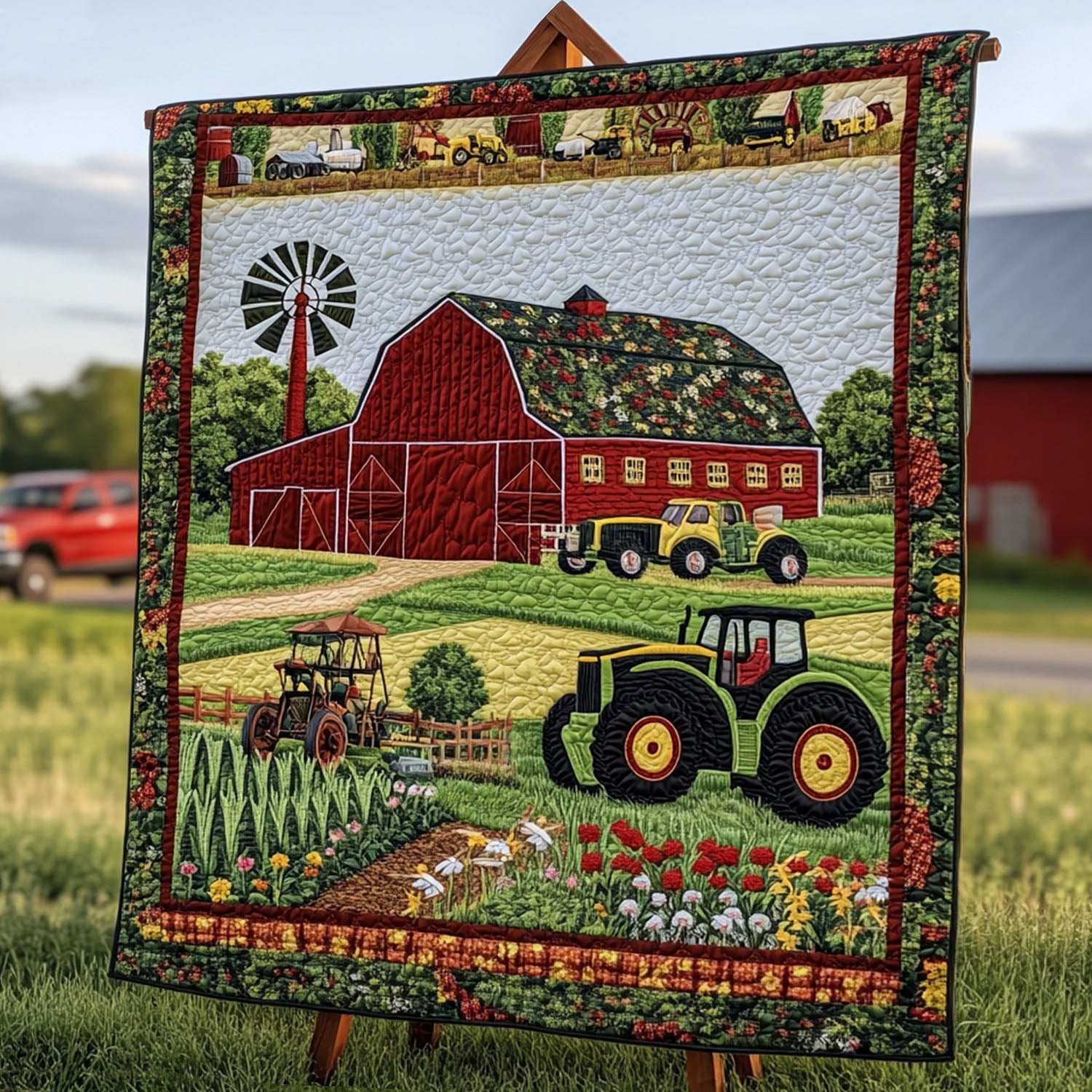 Windmill Meadow Quilted Blanket Cute Bedroom Decor Christmas Ideas For A Farmer