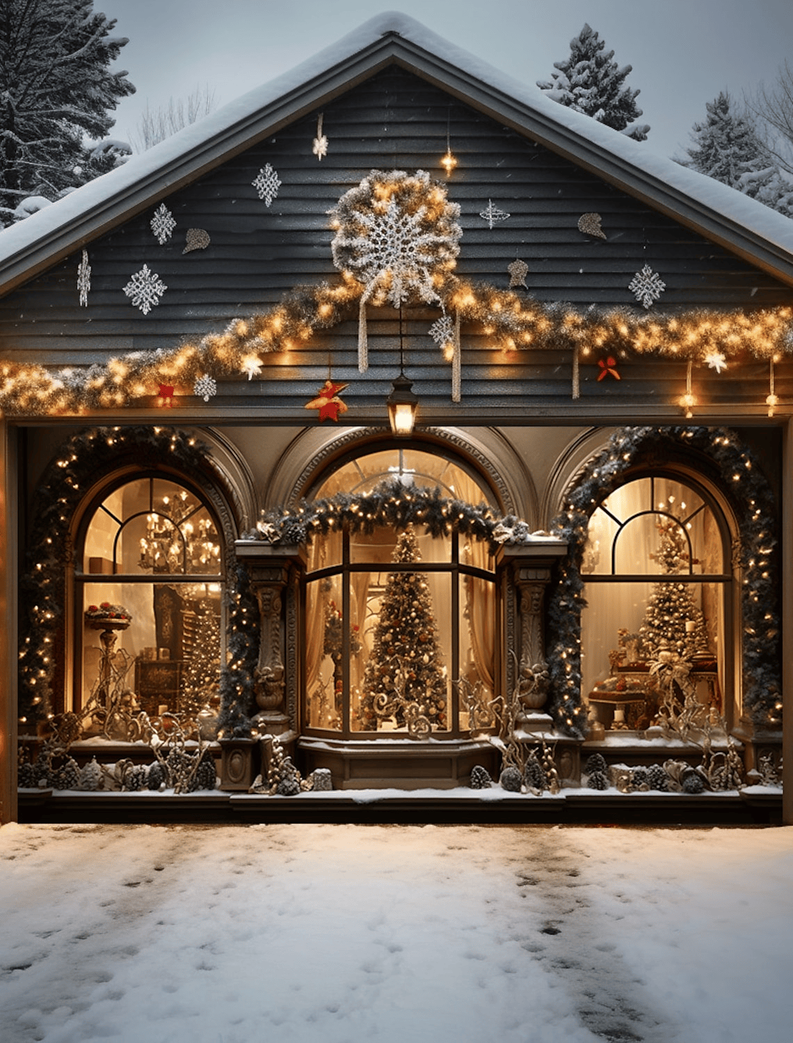 Window View Xmas Door Garage Christmas Covers Outdoor Present For Mother In Law Christmas