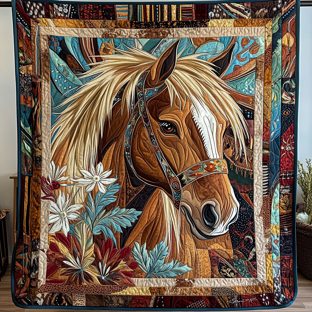 Windrunner Quilted Blanket Holiday Throw Blanket Gifts For Horse Racing Fans