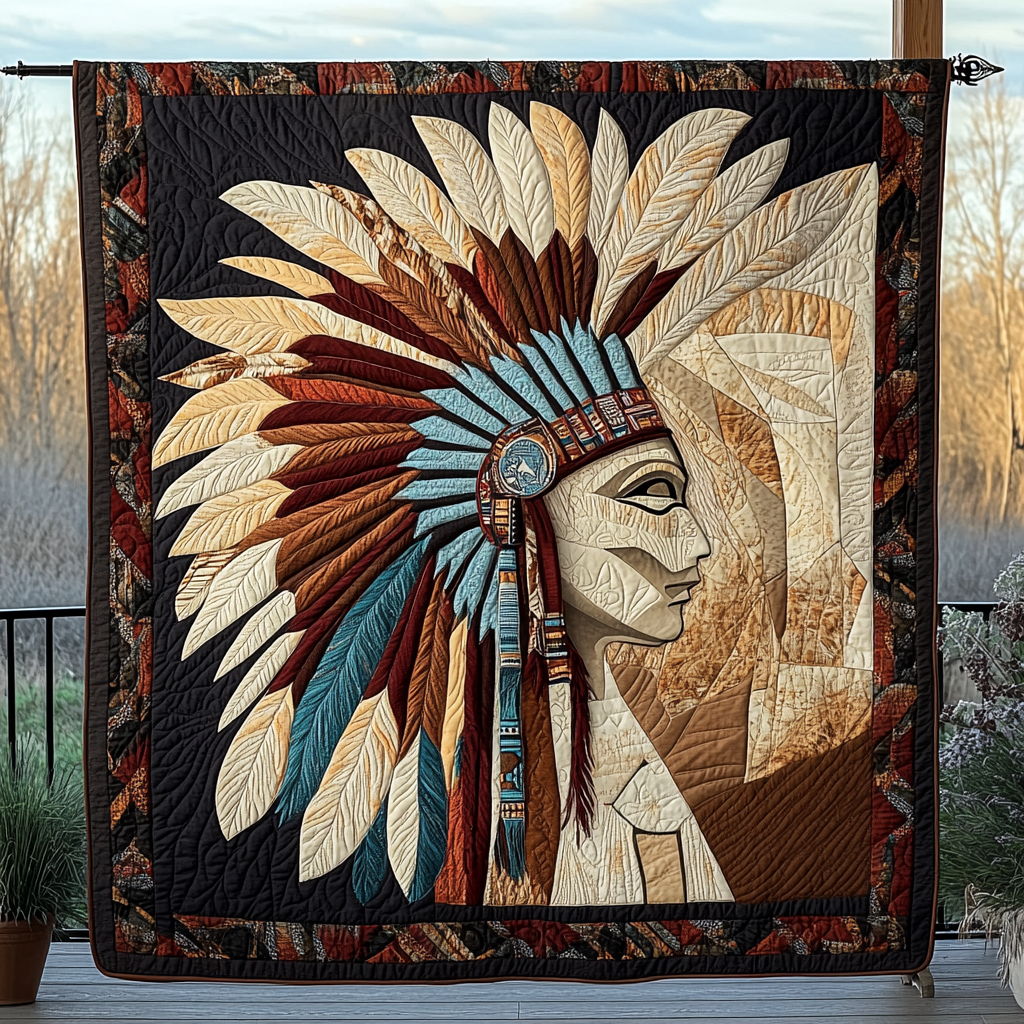 Winds of Tradition Quilted Blanket Native American Gifts For Her