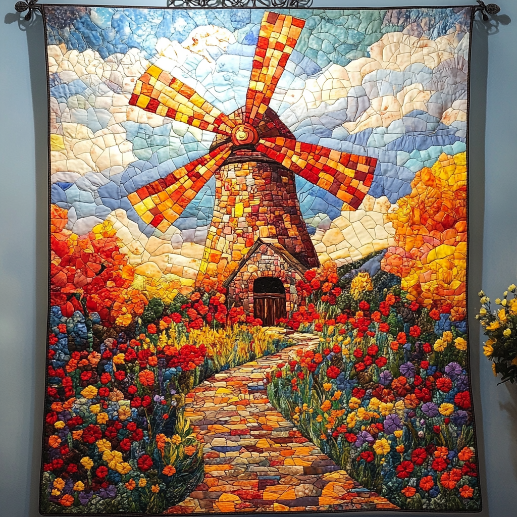 Windswept Dreams Quilted Blanket Bedroom Xmas Decor Unique Gifts For Nature Lovers