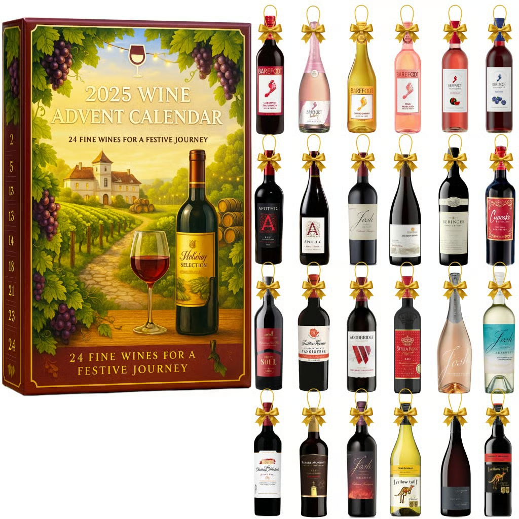 Wine Festive Journey Advent Calendar Christmas Countdown Calendar Best Xmas Gifts