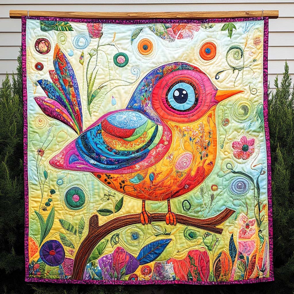Wing Whispers Quilted Blanket Gift Ideas For Bird Lovers