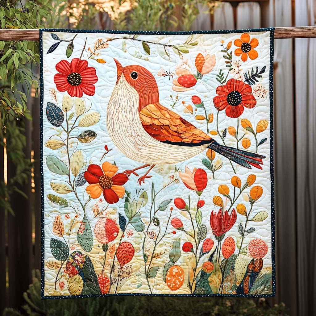 Winged Wonder Quilted Blanket Gift Ideas For Bird Lovers