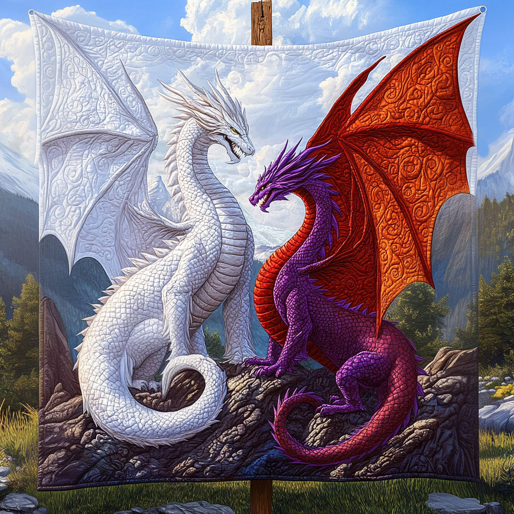 Wings of Fire Quilted Blanket Christmas Holiday Dragon Father's Day Presents