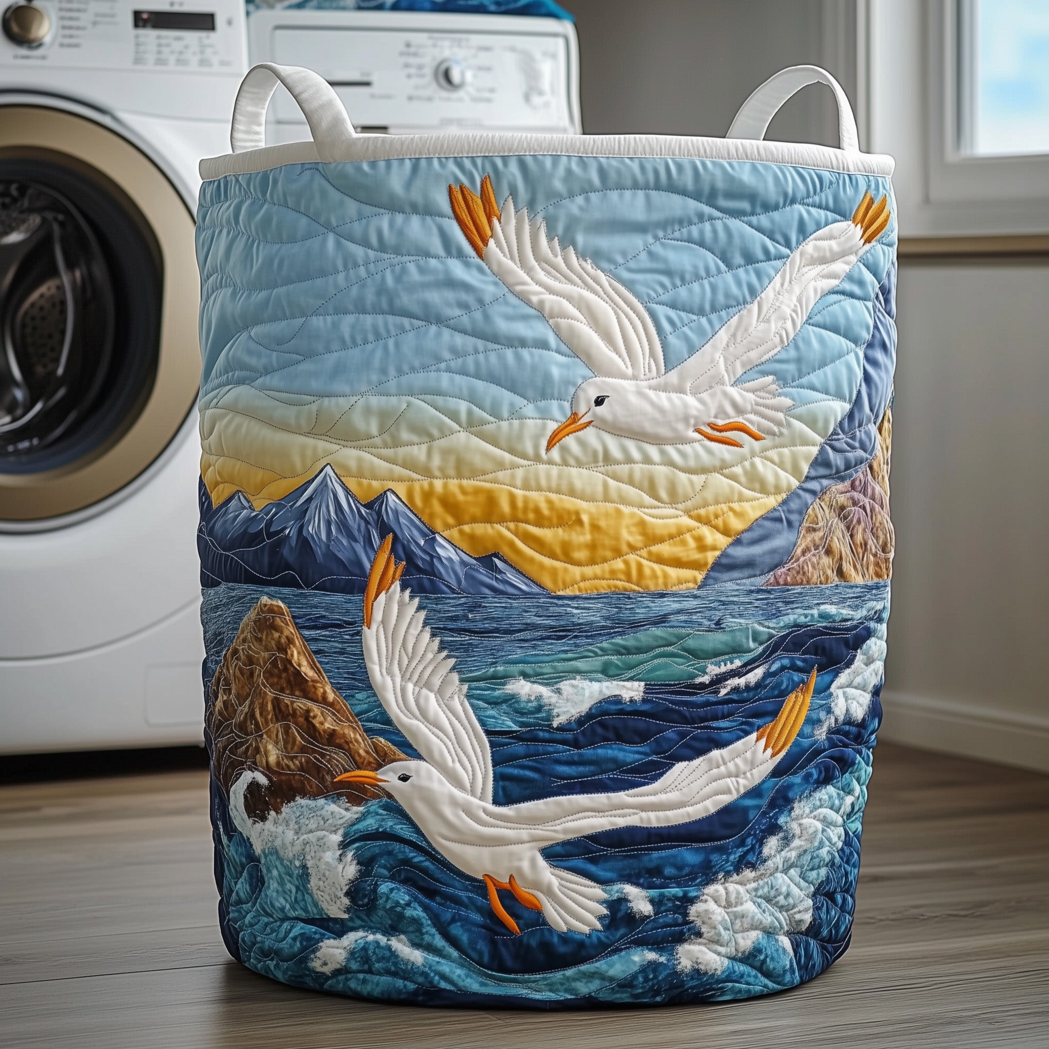 Wings of Peace Quilted Laundry Basket Family Christmas Present Ideas